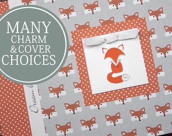 Personalized Baby Book | Fox Baby Memory Book | Gender Neutral Book | Little Foxes with Fox Charm