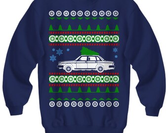 Volvo 240 Ugly Christmas Sweater Sweatshirt cars holidays swedish gift for volvo owner