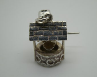 Converted Vintage Silver Wishing Well Charm