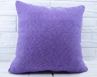 24"x24" purple kilim pillow decorative kilim pillow turkish kilim pillow bohemian pillow pillow cover anatolian kilim pillow No 287