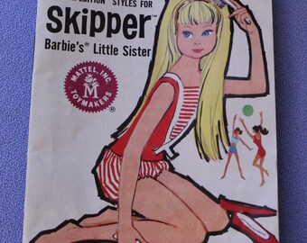 Vintage Skipper Doll Fashion Booklet, EXC