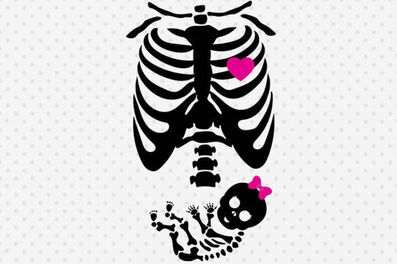 Download Pregnant Skeleton Svg Maternity Skeleton SVG Baby Skeleton