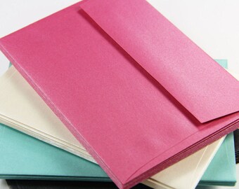 25 - A1 RSVP Metallic Straight Flap Envelopes - 3 5/8 x 5 1/8