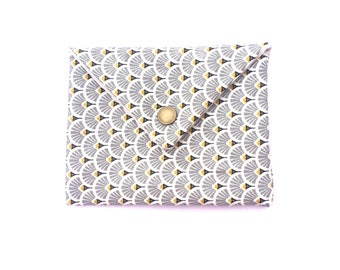 Japanese pattern envelope clutch