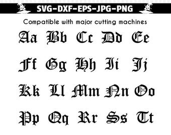 Old English Font SVG