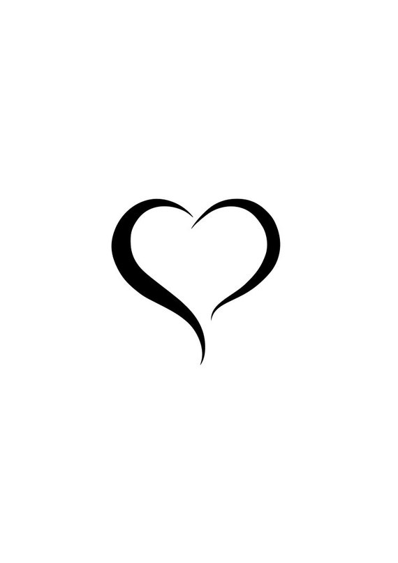 Download Heart OPEN HEART outline logo laptop cup decal SVG Digital