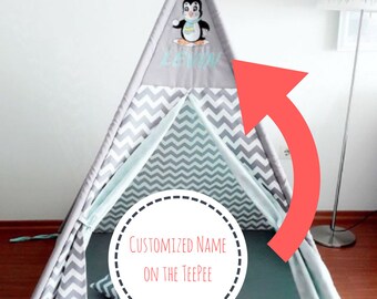 Teepee, Play Tent, Kids Teepee, Childrens Teepee, Teepee Tent, Tipi, Playhouse, Canvas, Canvas Teepee, Customized Teepee