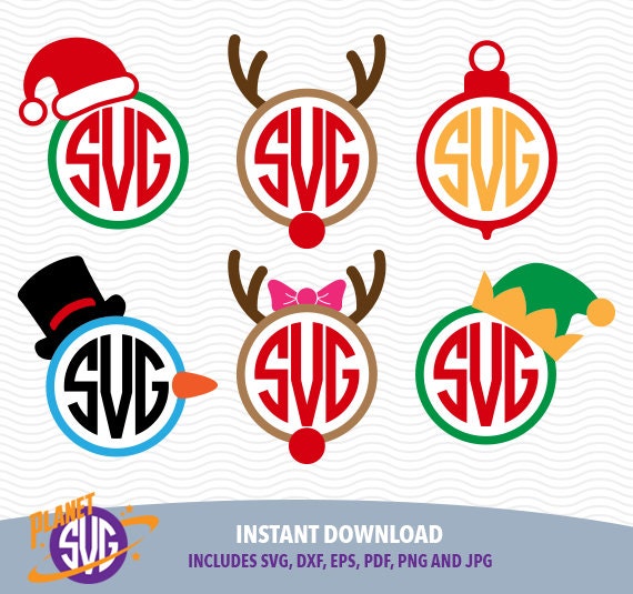 Download Items similar to CHRISTMAS MONOGRAM SVG files, Silhouette ...