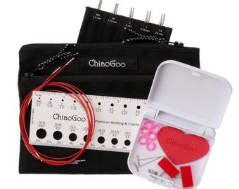 ChiaoGoo Twist Mini Interchangeable Knitting Needles Set (1.5mm, 1.75mm, 2.0mm, 2.25mm, 2.5mm)