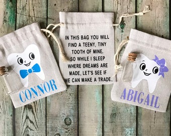 Tooth Fairy Bag | Personalized tooth fairy bag | Tooth Fairy Pouch | Childs Tooth Fairy bag