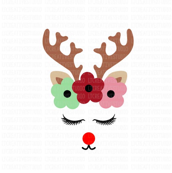 Download Reindeer SVG Christmas Svg Rudolph the Red Nose Reindeer