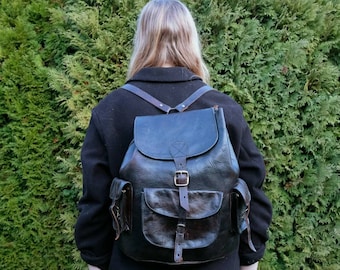 Beautiful Collected Vintage Leather Backpack