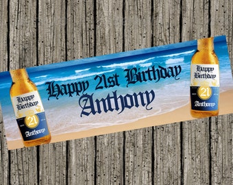 Corona Beer Beach Digital Birthday Banner 6ft x 2ft Custom
