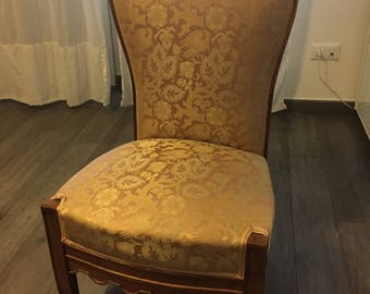 Deco ' armchairs with damask fabric