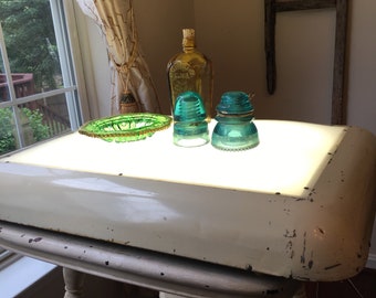 Mid Century Portable Lightbox, USDI USGS, Industrial Decor, Metal Architect/Drawing Light Box, Drafting/Tracing Light, Tracing Table