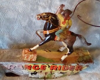 Marx Range Rider litho wind up toy