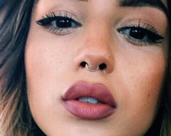 Fake Septum Ring, Rose Gold Fake Septum Ring, Faux Septum Ring, Fake Septum, Fake Septum Ring, Septum, Septum Piercing, NO PIERCING NEEDED!!