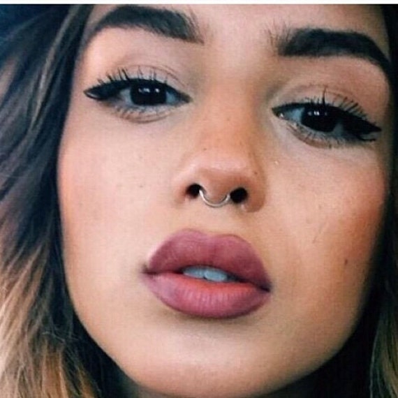 Fake Septum Ring Rose Gold Fake Septum Ring Faux Septum