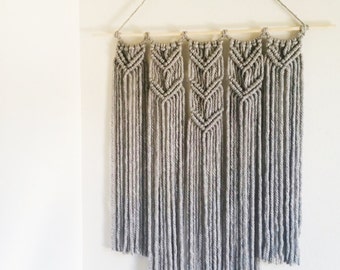 Macrame Gray Wall Hanging