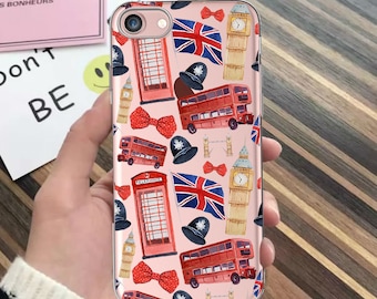iPhone 7 case,iPhone 7 Plus,iPhone 8 case,phone booth,Phone SE case,LONDON,iPhone 5s,iPhone 6s,iPhone 6 Plus,clear,iPhone 8 Plus case,bus