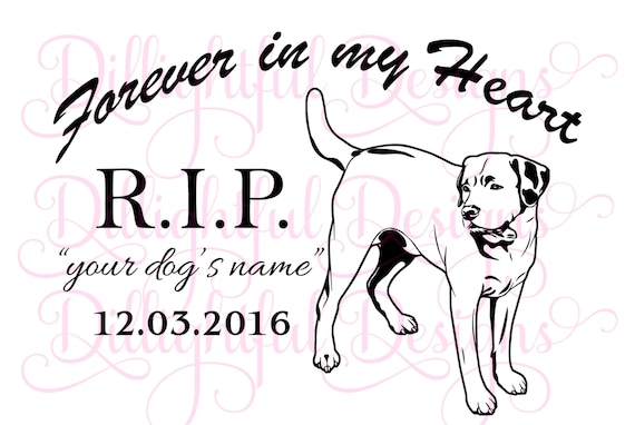 R.I.P. Labrador Retriever SVG DOG Rest in Peace My Labrador