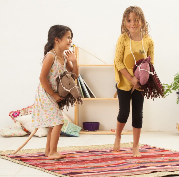 Stick horse / handmade hobby horse / horse toy for children