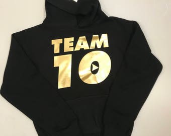 Team 10 Hoodie/Team 10Sweater/Team 10/Team 10 kids/Jake Paul/Jake Paul Hoodie/Jake Paul Sweater/Jake Paul Team 10/Jake Paul Team 10 Hoodie