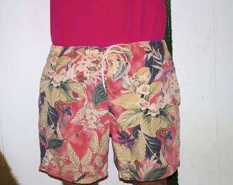 90's POLO SPORT floral pattern swim trunks size medium