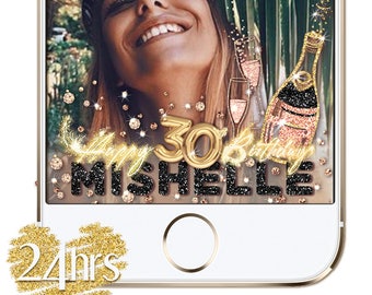 Сhic Party Snapchat Filter, Snapchat Filter Birthday, 21st Snapchat Geofilter Birthday, Birthday Geofilter Snap chat, 30th Birthday Filter