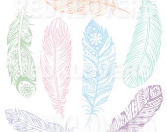 SVG DXF feather southwest ethnic Digital Download files svg , ai, psd, png, pdf tshirt designs