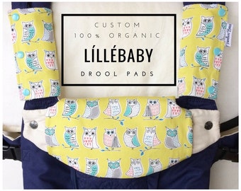 Custom ORGANIC Lillebaby suckpads and bib | Lillebaby drool pads | Custom - choose your fabric!