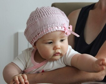 Hydrangea Baby Hat Knitting Pattern