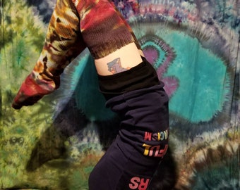 Funky Tie Dye Thigh High Socks!