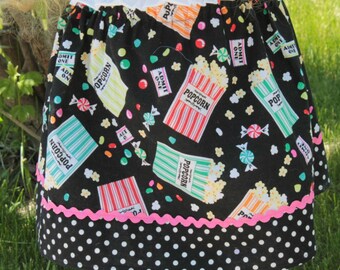 Super Fun Popcorn Skirt ( 2T, 3T, 4T, 5, 6, 7, 8, 10)