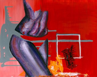 Hold It - Oil painting on Gessobord 18x24