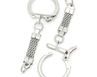 Key chain 1, less shiny ring chain 6.2x2.3cm