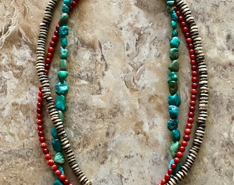 Triple Strand Boho Necklace