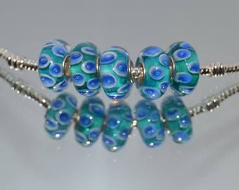 Murano Glass Lampwork Glass Bead Fits European Style Bracelets European Charm Bracelets