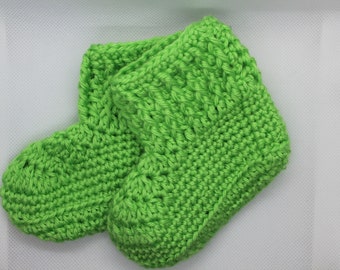 Crocheted Baby Boy Booties