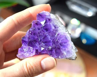 Purple Amethyst Geode, Amethyst Crystal Geode, Amethyst Cluster, Rough Amethyst Crystals - 8