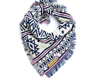 Personalized Dog bandana - KLONDIKE // Dog Bandana // Dog gift // Bohemian // Aztec dog bandana // Tribal dog bandana // Dog scarf