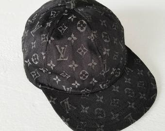 Louis Vuitton black denim baseball hat