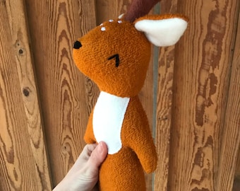 Henry the Deer, organic deer, stuffed animal