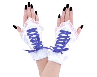 bridal gloves women gloves fingerless gloves short gloves blue gloves velvet gloves lace womens gloves formal gloves white gloves blue 2095