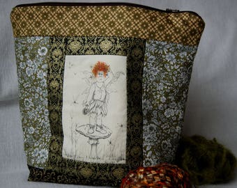 Red haired fairy project bag no. 2