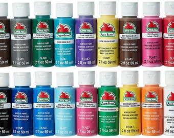 Apple Barrel Acrylic Paint Set, 18 Piece (2-Ounce Bottles) Quality value