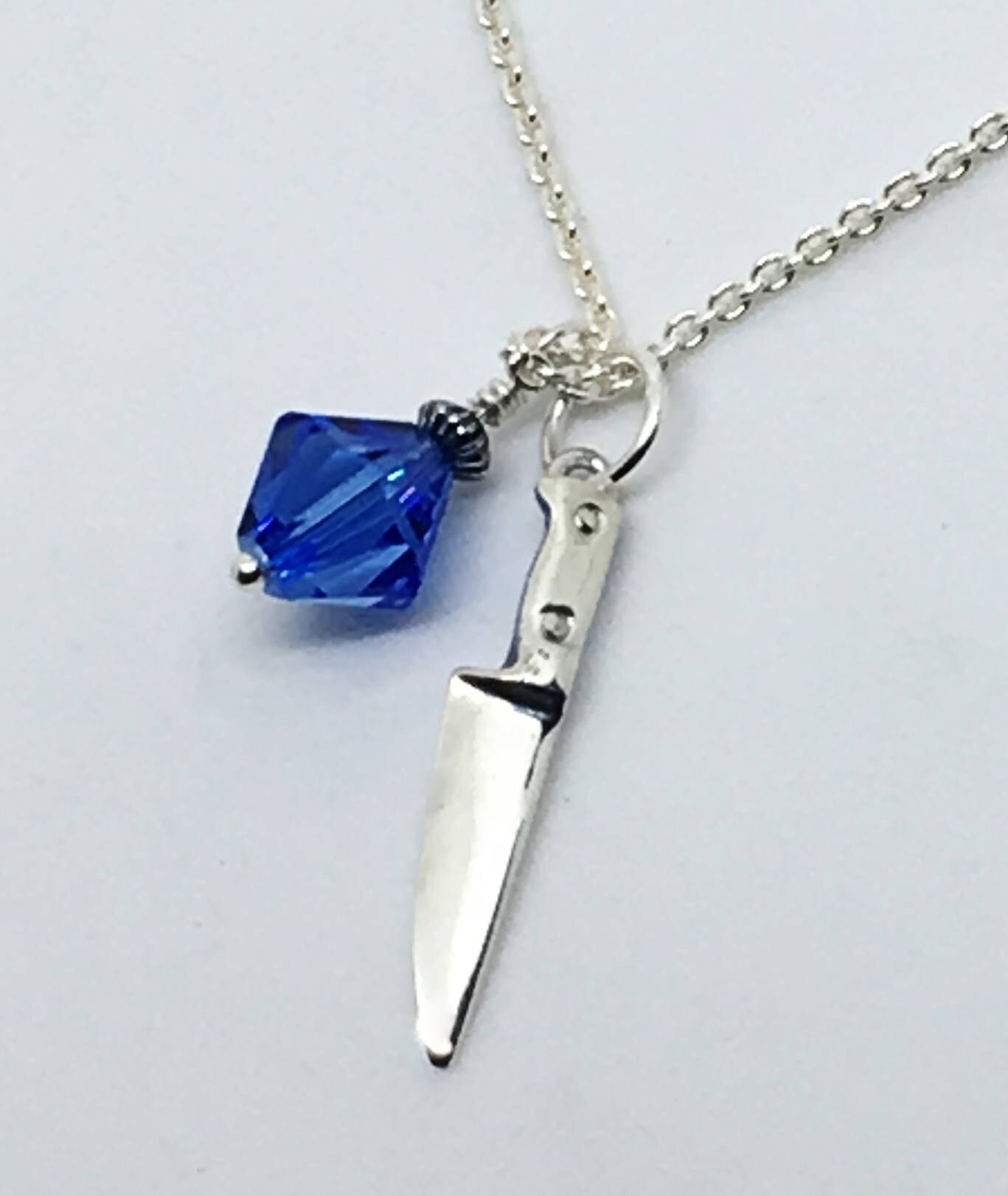Chef Knife Necklace Woman Chef Gift Cluster Charm Chef