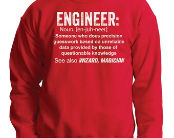 Engineer Sweatshirt Funny Gift For Engineer Sweater