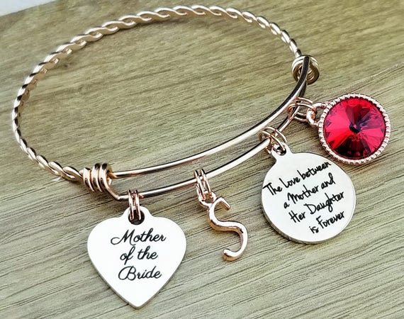 Rose Gold Mother of the Bride Gift Rose Gold Mother of the Bride Bracelet Mother of the Bride Gift From Daughter Mother of the Bride Jewelry