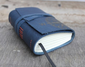 Leather bound journal, leather book, notebook, sketchbook, diary, recipi book, handmade